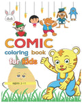 coloring book comic for kids ages 2-11 - Paperback