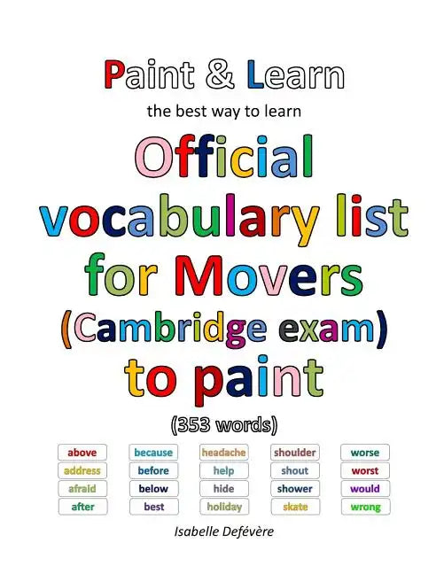 Official vocabulary list for Movers (Cambridge exam) to paint - Paperback