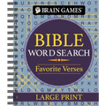 Brain Games - Bible Word Search: Favorite Verses - Large Print - Spiral