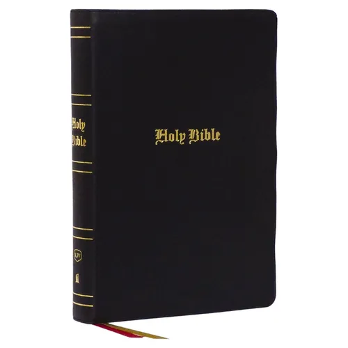 KJV Holy Bible: Super Giant Print with 43,000 Cross References, Black Genuine Leather, Red Letter, Comfort Print (Thumb Indexed): King James Version - Leather