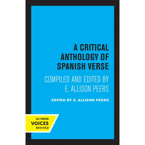A Critical Anthology of Spanish Verse - Paperback