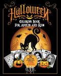 Halloween Coloring Book: For Adults and Kids A Fun Stress Free Activity Featuring Spooky Character Designs to Color - Witches, Jack-O-Lanterns, - Paperback