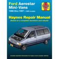Ford Aerostar Mini-Vans 1986-97 - Paperback