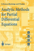 Analytic Methods for Partial Differential Equations - Paperback