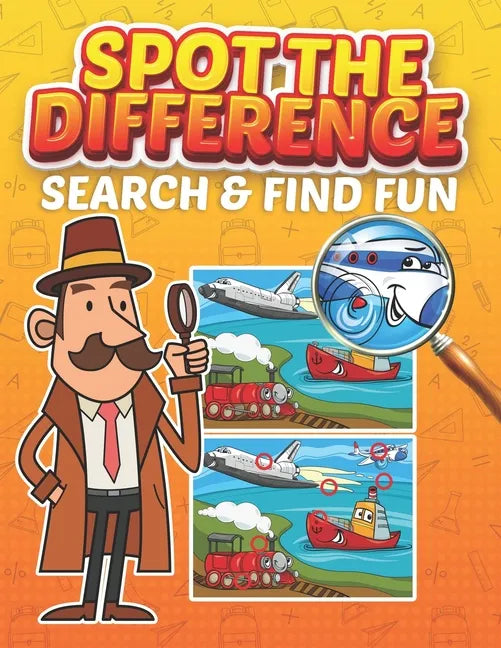 Spot the Difference Search and Find Fun: 30 Totally Engaging Picture Puzzles For Kids & Adults, Cartoon Puzzles of Artworks with Solution - Paperback