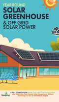 Year Round Solar Greenhouse & Off Grid Solar Power: 2-in-1 Compilation Make Your Own Solar Power System and build Your Own Passive Solar Greenhouse Wi - Hardcover