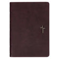 NLT Holy Bible Everyday Devotional Bible for Men New Living Translation, Vegan Leather, Cross Emblem - Leather
