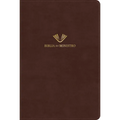 Rvr 1960 Biblia del Ministro, Edici Ampliada, Caoba Piel Fabricada - Bonded Leather