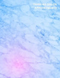 Tanning Salon Appointments: Classy blue and Pink marble client organiser With weekly and hourly time slots broken into 15 minute chunks. - Paperback