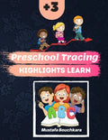 preschool tracing highlights learn: tracing letters practicing workbook, toddler learning activities ages 3-5 ( 8.5 * 11 inch142 pages Kids coloring a - Paperback