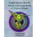 Australian Birds Adult Coloring Book: 24 Unique Designs - Paperback