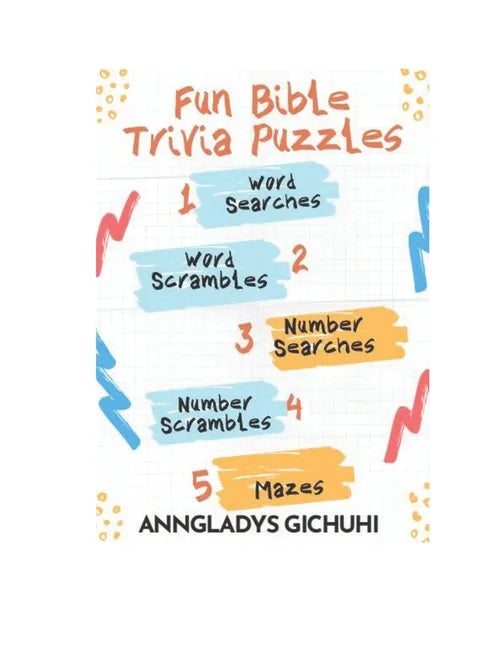 Fun Bible Trivia Puzzles: Word Searches, Word Scrambles, Number Searches, Number Scrambles & Mazes - Paperback