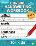 Cursive Handwriting Workbook for Kids: Cursive Writing Practice Book for Beginners Cursive Letter Tracing: 100 Practice Pages - Letters, Words and Sen - Paperback