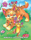 Wonderful Cats Coloring Book: Stress-Relieving Cats Designs and Patterns, Fun Early Learning for Kids Ages 3-6, 4-8 - Paperback