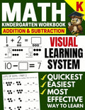 Math Kindergarten Workbook: Addition and Subtraction, Numbers 1-20, Activity Book with Questions, Puzzles, Tests with (Grade K Math Workbook) - Paperback