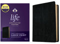 NKJV Life Application Study Bible, Third Edition, Large Print (Bonded Leather, Black, Red Letter) - Bonded Leather