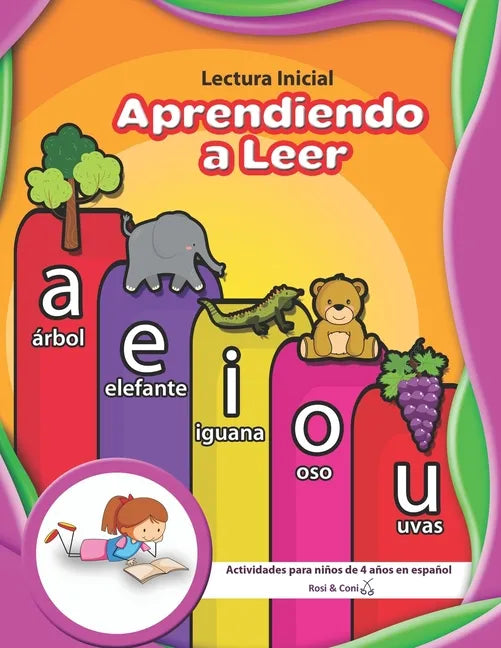 Lectura Inicial Aprendiendo a Leer Actividades para niños de 4 años en español - Paperback