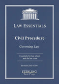 Civil Procedure, Law Essentials: Governing Law for Law School and Bar Exam Prep - Paperback