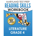 MARYLAND TEST PREP Reading Skills Workbook Literature Grade 4: Preparation for the MCAP English Language Arts Assessments - Paperback