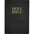 Kjver Holy Bible, Large Print, Black Genuine Leather, Thumb Index: (King James Version Easy Read, Red Letter, Premium Cowhide) - Leather