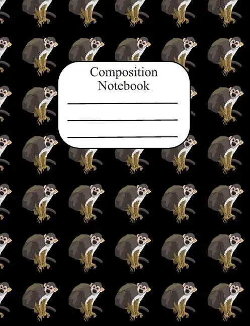 Composition Notebook: Squirrel Monkey Polka Dot Wide Ruled Composition Book - 120 Pages - 60 Sheets - Paperback