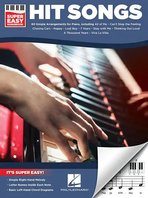Hit Songs - Super Easy Songbook - Paperback