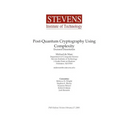 Post-Quantum Cryptography Using Complexity - Paperback