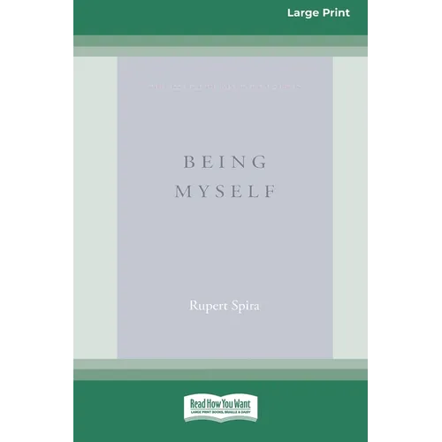 Being Myself (Large Print 16 Pt Edition) - Paperback