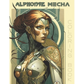 Alphonse Mecha: A Biomechanical Art Nouveau Coloring Book for Adults - Paperback