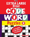 EXTRA LARGE Print CODEWORD Puzzles; Vol.2 - Paperback