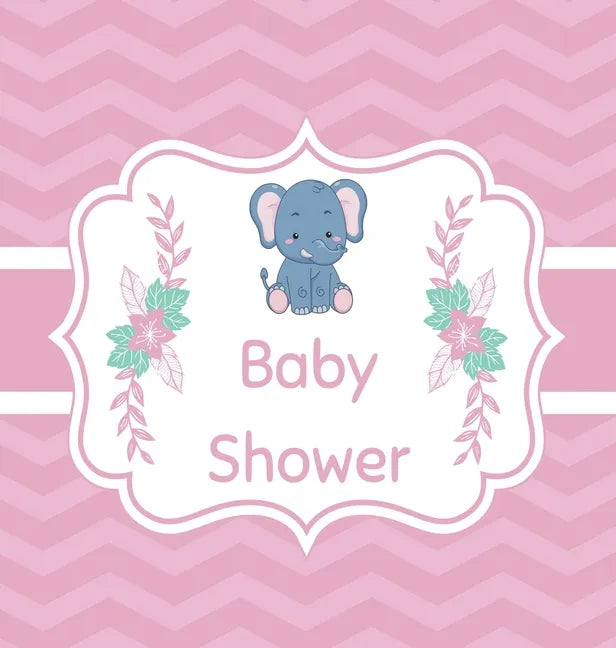 Pink baby shower guest book (Hardcover): Baby shower guest book, celebrations decor, memory book, baby shower guest book, celebration message log book - Hardcover
