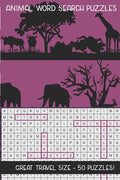 Animal Word Search Puzzles: Great Travel Size, 50 Seek and Find, Word Circle Pencil Puzzles for Kids and Adults - Paperback