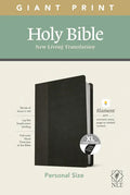 NLT Personal Size Giant Print Bible, Filament Enabled Edition (Red Letter, Leatherlike, Black/Onyx, Indexed) - Imitation Leather