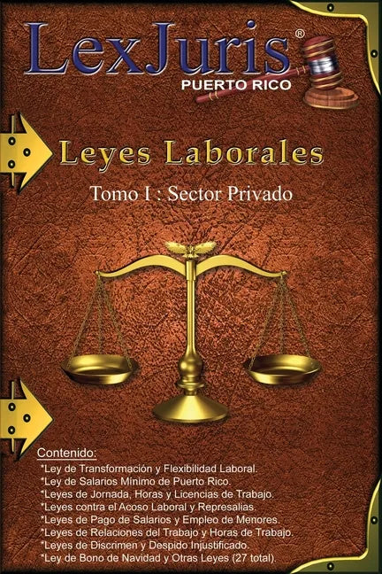 Leyes Laborales de Puerto Rico Tomo 1- Sector Privado.: Un total de 24 Leyes Laborales de Puerto Rico para el Sector Privado. - Paperback