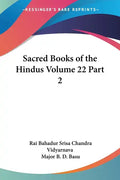 Sacred Books of the Hindus Volume 22 Part 2 - Paperback