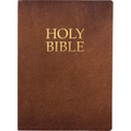 Kjver Holy Bible, Large Print, Acorn Bonded Leather, Thumb Index: (King James Version Easy Read, Red Letter, Brown) - Leather
