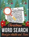 Christmas Word Search Book for Adults and Teens: Holiday themed word search puzzle book Puzzle Gift for Word Puzzle Lover Brain Exercise Game - Paperback
