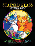 Adults Coloring Book: Stained Glass Pattern Book - Paperback