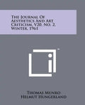 The Journal Of Aesthetics And Art Criticism, V20, No. 2, Winter, 1961 - Paperback