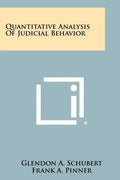 Quantitative Analysis Of Judicial Behavior - Paperback