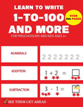 Learn To Write 1-to-100 And More: pre k math practice and number tracing activity workbook for kids - Paperback