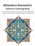 Alhambra Geometric: Patterns Coloring Book - Paperback