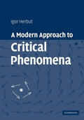 A Modern Approach to Critical Phenomena - Paperback