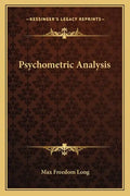 Psychometric Analysis - Paperback