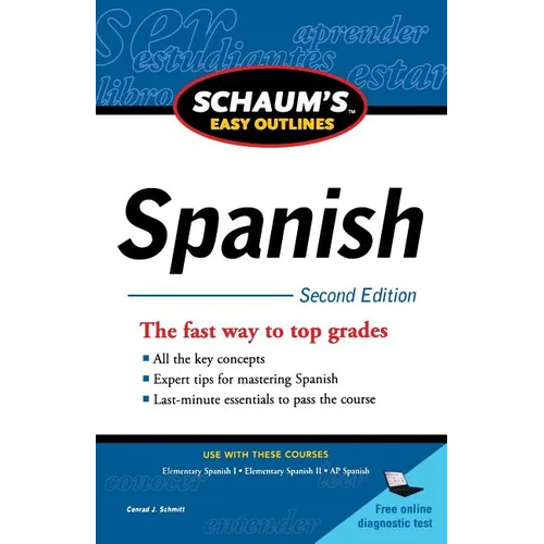 Schaum's Easy Outline of Spanish, Second Edition - Paperback