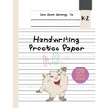 Handwriting Practice Paper K-2: The Little Monster Kindergarten writing paper with dotted lined sheets for ABC and numbers learning for girls 128 page - Paperback