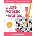 Quote Acrostic Favorites: Features 50 Rewarding Puzzles - Paperback