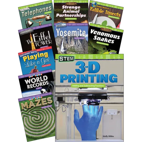 Fractions, Decimals, and Measurement for Fourth Grade, 10-Book Set - Paperback