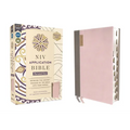 NIV Application Bible, Personal Size, Leathersoft, Pink/Gray, Red Letter, Thumb Indexed, Comfort Print: Bringing the Ancient Message of the Bible Into - Imitation Leather
