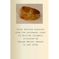 First Nations bracelet from the northwest coast of British Columbia collected by George Mercer Dawson in the 1800s - Paperback